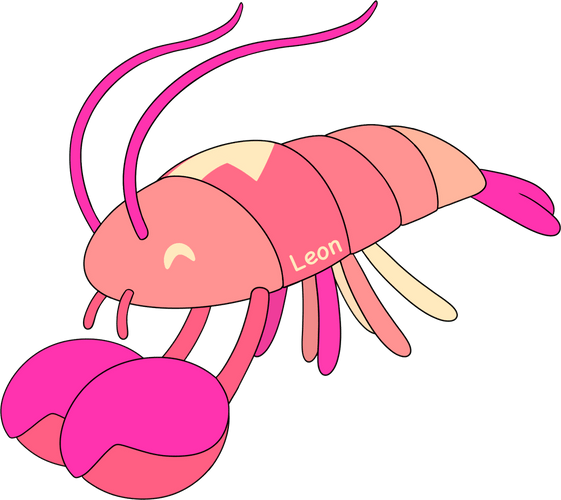 Concept of Leon the Lobster Plush (9in)