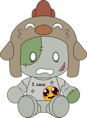 Concept of PMdamiann Zombie Plush (9in)