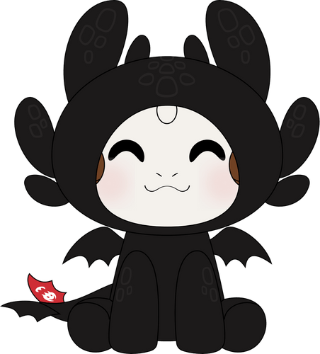 Concept of Rammie Toothless Plush (9in)