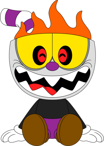 Concept of Evil Cuphead Plush (9in)